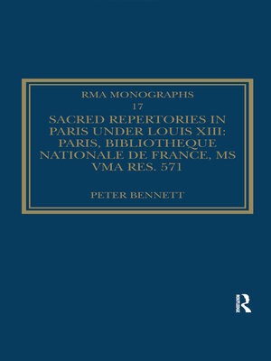 cover image of Sacred Repertories in Paris under Louis XIII